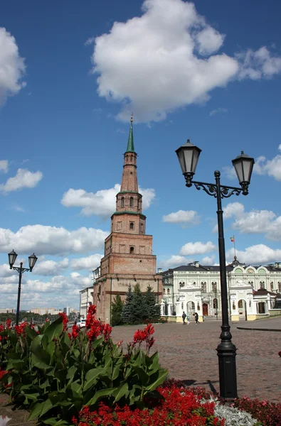 A Kazan Kremlin Suyumbike tower. Oroszország, Tatárföld Köztársaság — Stock Fotó