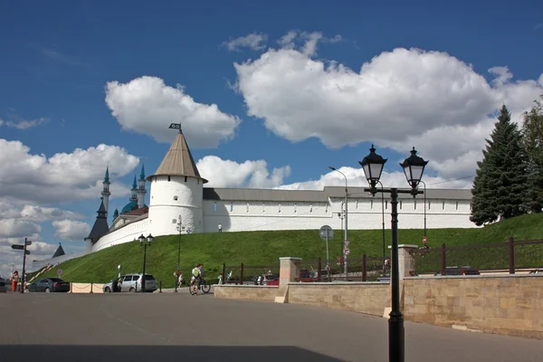 Vista do Kremlin Kazan da Rua Bauman — Fotografia de Stock