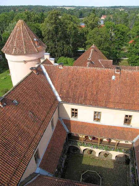 Tetto del castello di Edole. Lettonia — Foto Stock