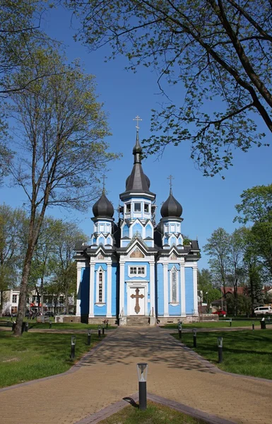 Ícone da Igreja da Mãe de Deus. Druskininkai, Lituânia — Fotografia de Stock