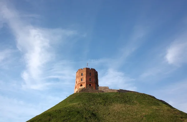 Башня Гедиминаса на Замковой горе в Вильнюсе, Литва — стоковое фото