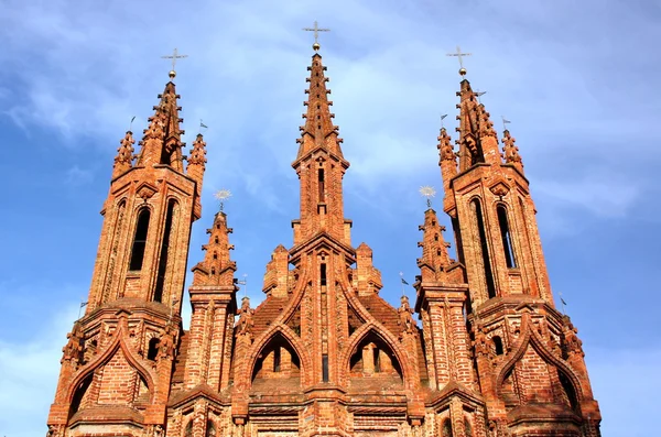 Fragment of the Catholic church of St. Anne in Vilnius, Lithuania — Stock Photo, Image