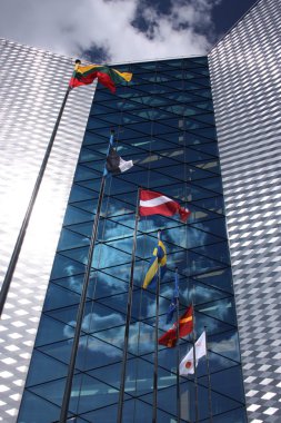 modern yüksek katlı bina. vilnius, Litvanya