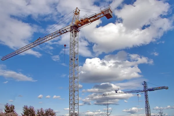 Сonstruction cranes — Stock Photo, Image