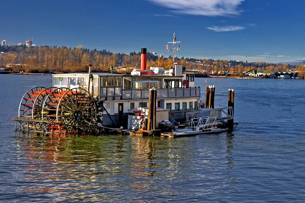 Paddlewheeler Cruise Riverboat Quai Fleuve Fraser New Westminster City — Photo