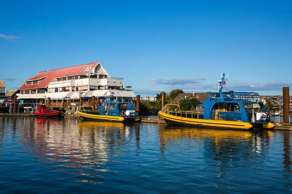 Marina Steveston Village Terreno Verano Restaurantes Puerto Deportivo Con Barcos —  Fotos de Stock