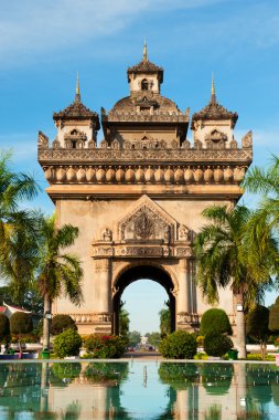 patuxai Anıtı, vientiane, laos.