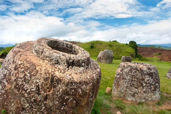 Plain of Jars, Phonsavan, província de Xieng Khuang, Laos . — Fotografia de Stock