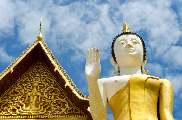 Vientiane 'deki Budist tapınağı, Laos. — Stok fotoğraf