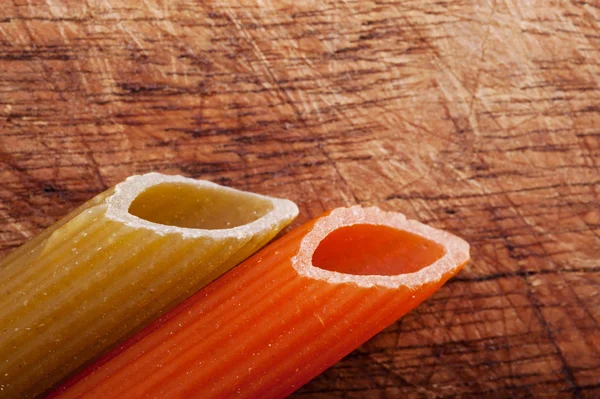 Close up shot of raw pasta — Stock Photo, Image