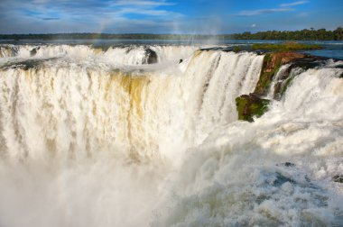 Iguazu falls.View from the argentinian side. clipart