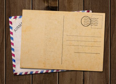 eski boş kartpostal.