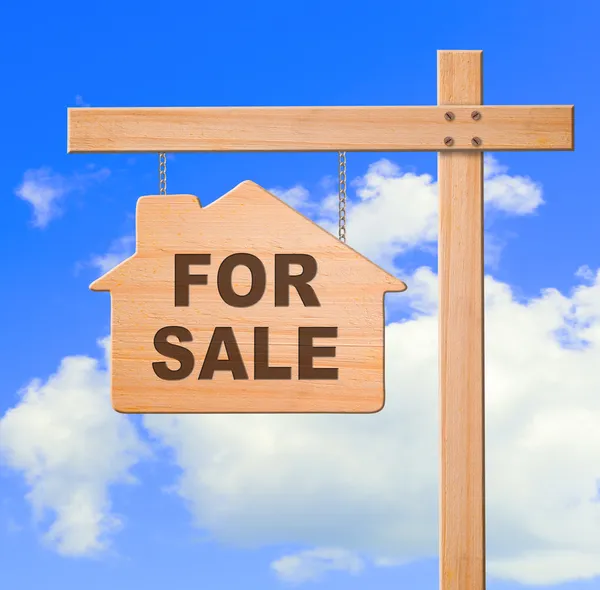 Real estate sign — Stock Photo, Image