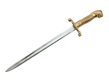 sword isolated on white background, clipping path.