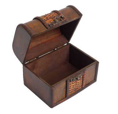 Open chest isolated, with clipping path.