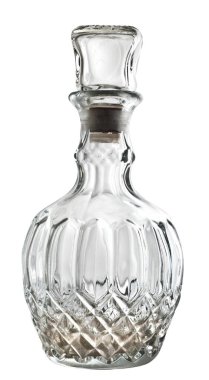 Old bottle isolated clipping path