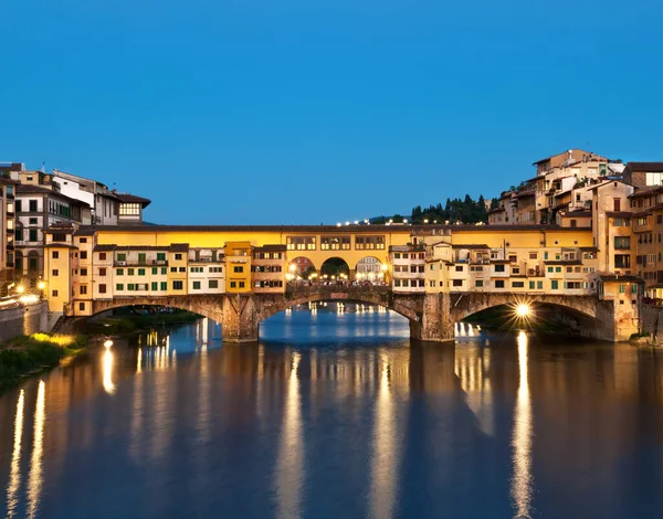 Ponte Vecchio in Florence, Italy at night 