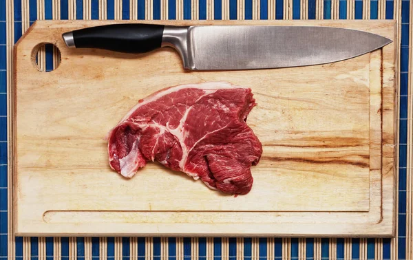 Argentinean Raw Meat Wooden Table — Stockfoto