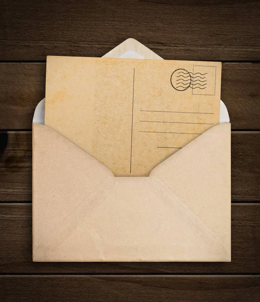 Vintage Envelope Paper Table — Stock Photo, Image