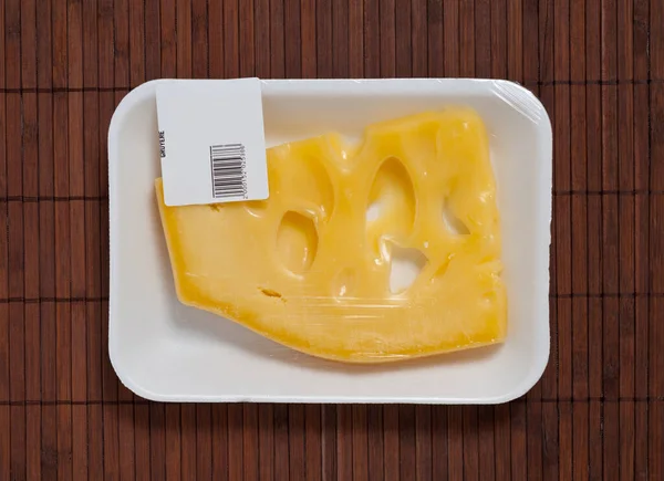 Swiss Cheese Packed Bar Code Jogdíjmentes Stock Képek