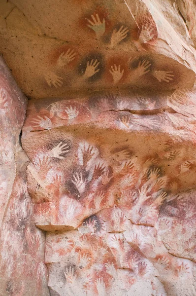 Ancient Cave Paintings Patagonia Argentina — 스톡 사진