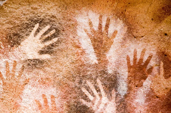 Ancient Cave Paintings Patagonia Argentina — Foto Stock
