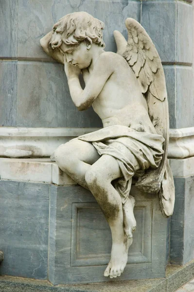 Statue Angel Recoleta Cemetery Buenos Aires Argentina — Foto Stock