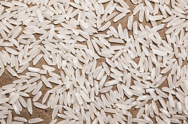 Reis Auf Holztisch Stockbild