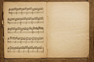 old paper notes on grunge background