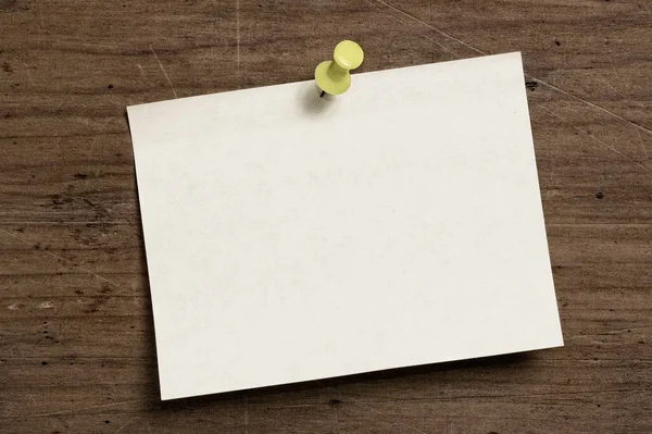 Blank Note Paper White Background — Fotografia de Stock