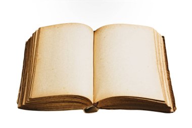 Klasik kitap izole, beyaz arkaplan, kırpma yolu.