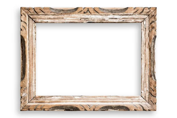 Vintage Picture Frame Blank Clipping Path — Stock Photo, Image