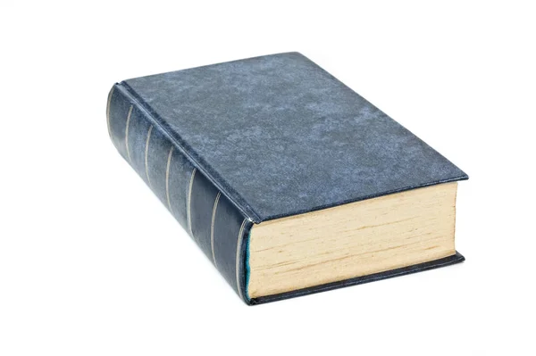 Βιβλίο Σκληρών Εξώφυλλων Απομονωμένο Λευκό Φόντο — Φωτογραφία Αρχείου