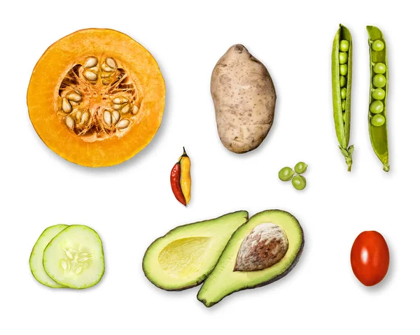 Gemüse Von Oben Hiter Hintergrund lizenzfreie Stockbilder