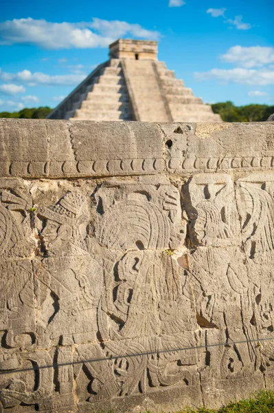 Храм Майя Чічен Іца Мексика — стокове фото