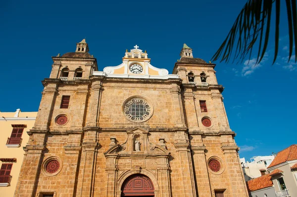 Chiesa San Pedro Claver Cartagena Indias Colombia Patrimonio Mondiale Unesco Fotografia Stock