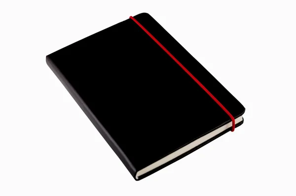 Close black note book isolated on white background — Stock Photo, Image