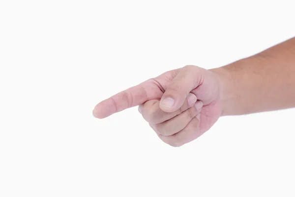Rámutatva, hogy valami emberi kéz — Stock Fotó