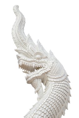 Beyaz arka plan üzerinde izole baş naka