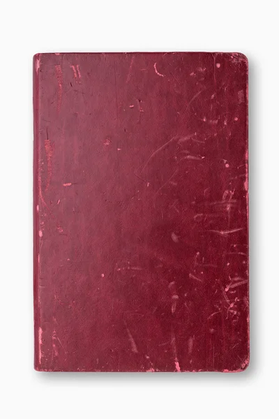 Grunge röd pärm notebook — Stockfoto