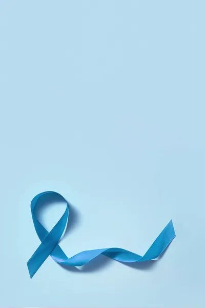 Símbolo Fita Azul Mundo Diabetes Dia Novembro Espaço Cópia Foto — Fotografia de Stock