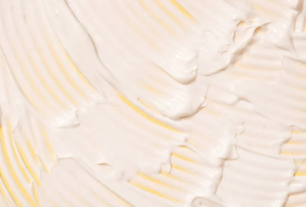 Close Cream Moisturiser Smear Smudge Wavy Texture Colored Background Skin — 图库照片