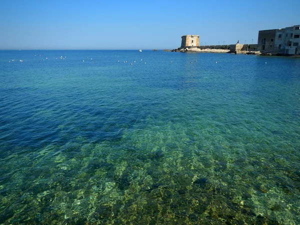 The colors of the sea of Trapani — Stock Photo, Image