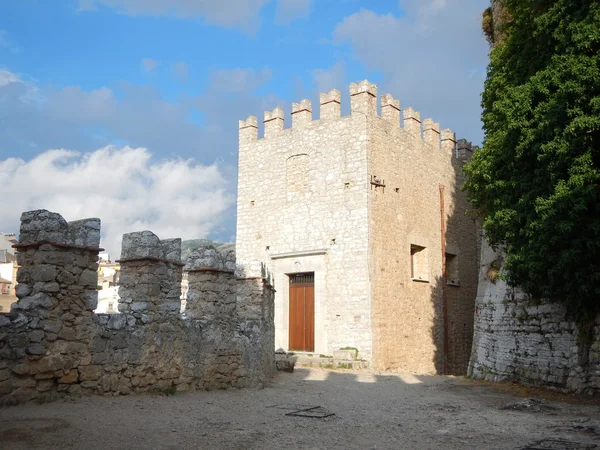 Vista do Castelo de Caccamo — Fotografia de Stock