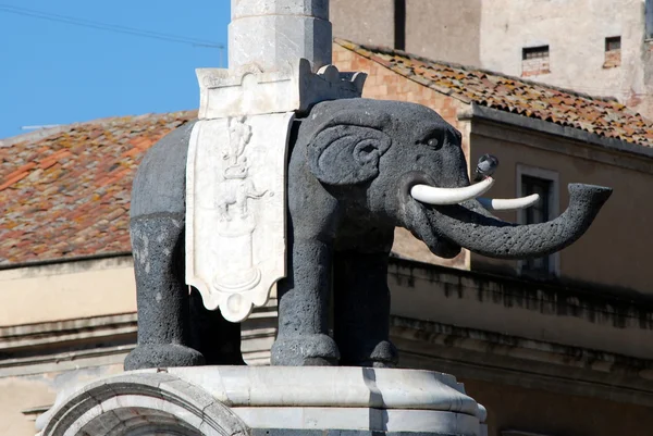 Catania - The statue of the Elephant — Stock Photo, Image