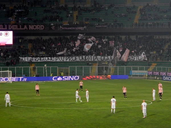 Palermo, Włochy - 22 lutego 2014 - nas citta di palermo vs spezia calcio - serie b eurobet — Zdjęcie stockowe