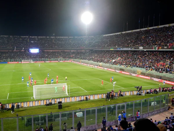 Squadra Italiana Appresta Prendere Calcio Angolo Durante Prima Metà Della Foto Stock