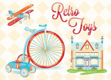 Retro toy clipart