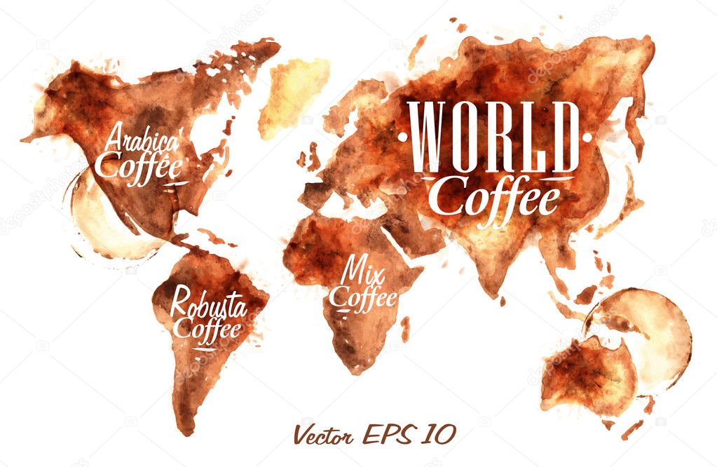 World Map of coffee