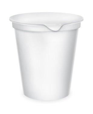 Beyaz gıda plastik konteyner